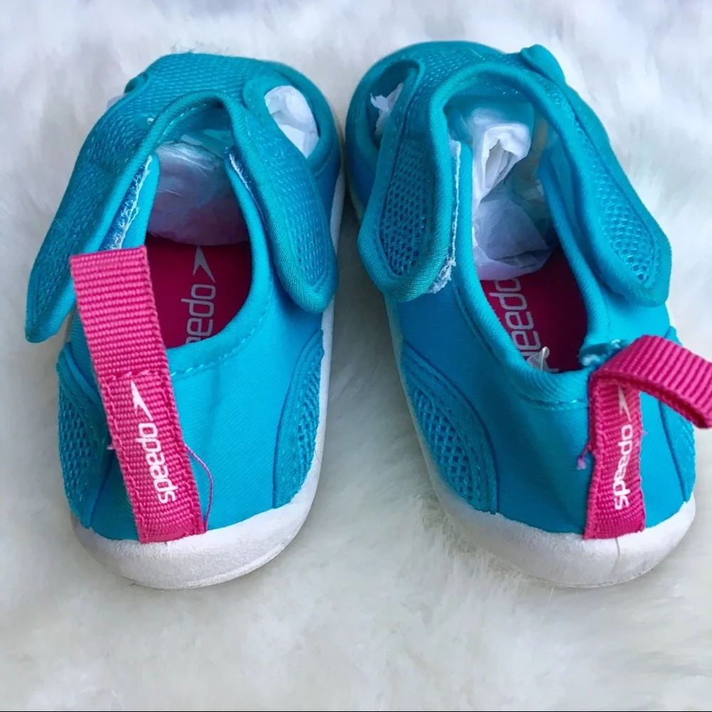 SPEEDO Teal Girls Neoprene Water Shoe Size L 9/10